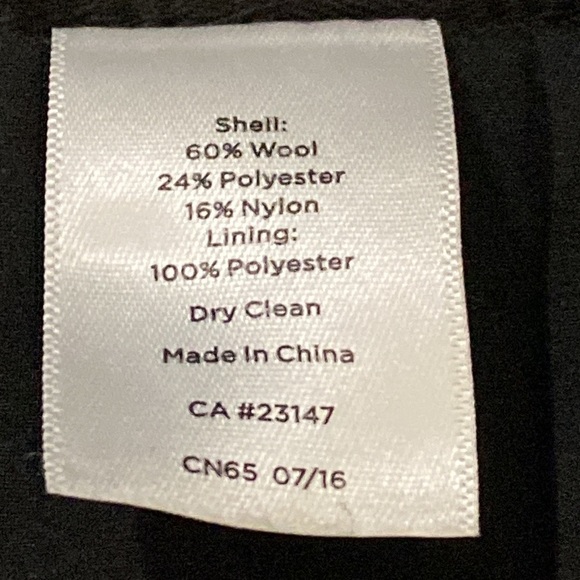 Talbots Wool Blend Black & Gray Tweed Sequin Trousers Size 6P - Picture 7 of 8